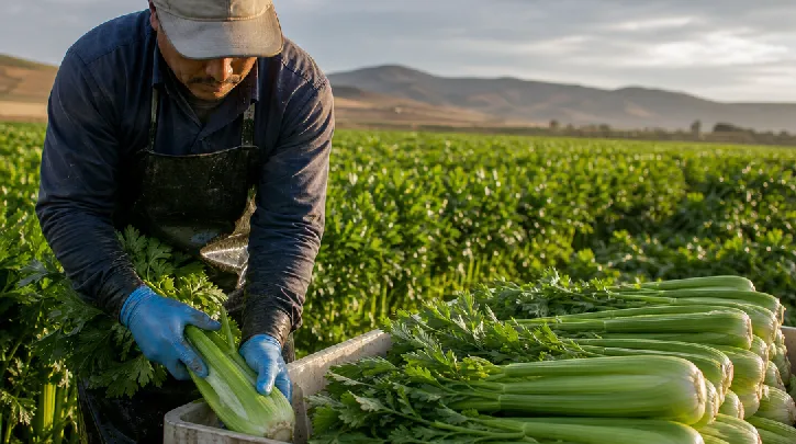 commercial celery production